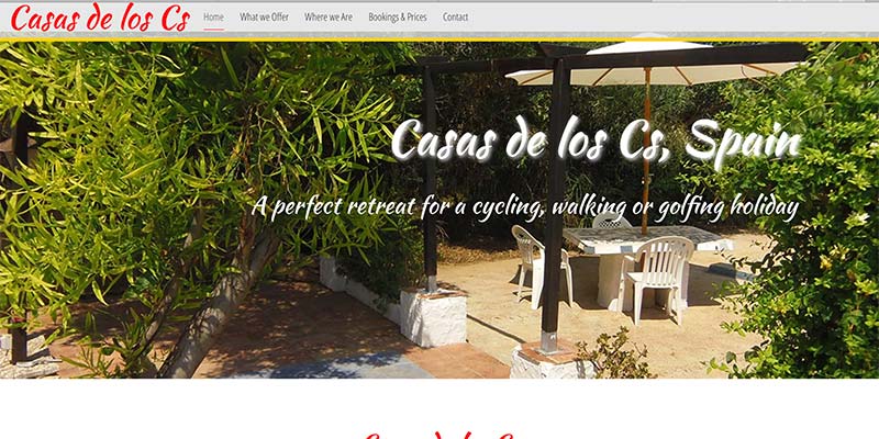 Casas de los Cs, Spain; Parallax Responsive holiday website