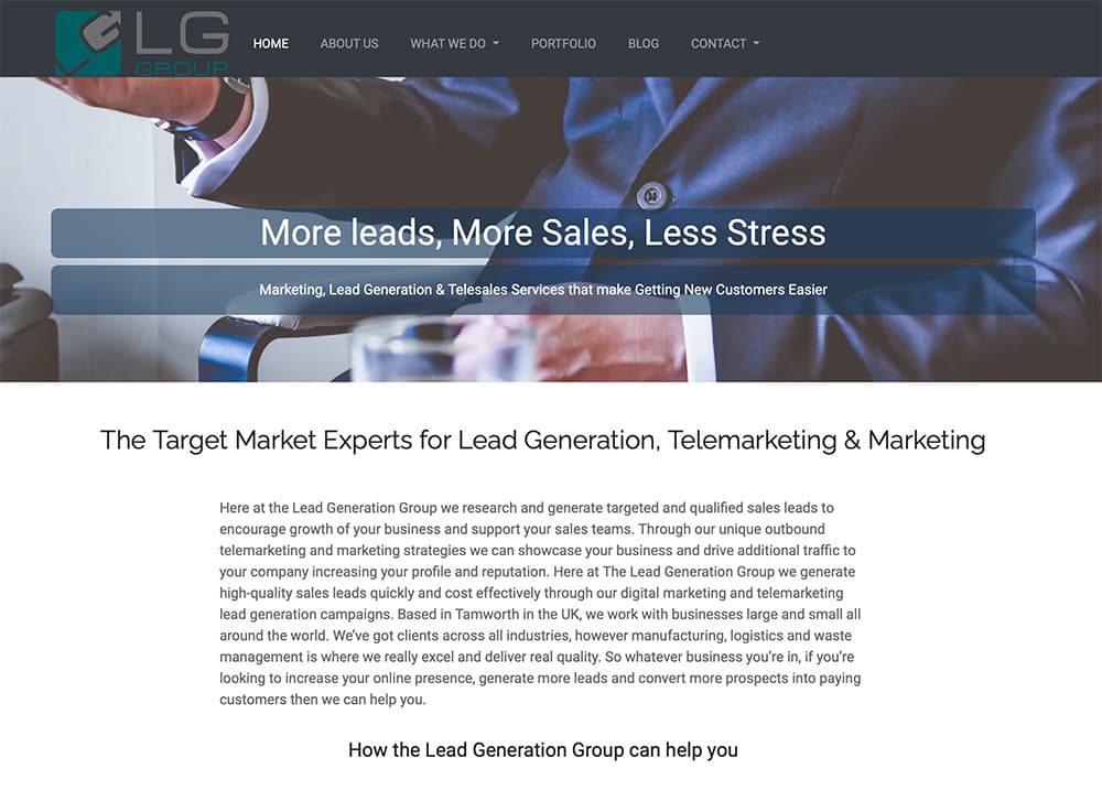 Marketing and Lead Generation Company website | Headless CMS proves much superior to Wordpress