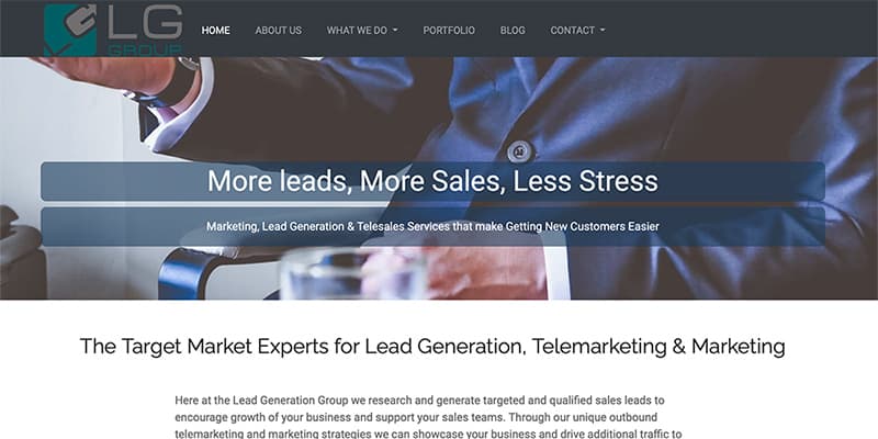 Marketing company website, Tamworth